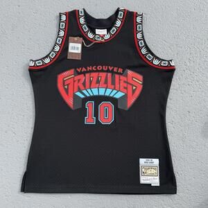Men’s Mitchell & Ness NBA Swingman Jersey Grizzlies 1998 Mike Bibby Black Large
